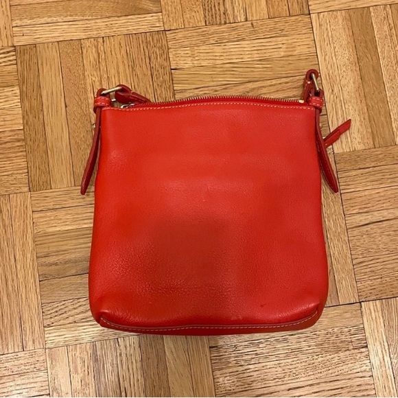 Dooney  & Bourke orange Red Leather Crossbody Bag - Picture 2 of 4